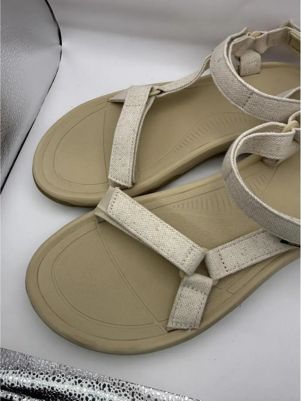 Teva Beige Adjustable Strap Sandals Women's Size 14